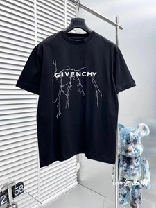 Givenchy/纪梵希 男士运动休闲上衣闪电印花logo宽松卫衣T恤男女