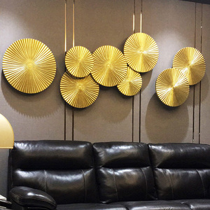 轻奢墙面装饰挂件高级感现代客厅沙发背景墙餐厅金属立体壁饰挂饰