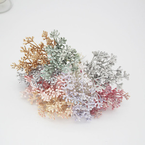 仿真花束 DIY手工配件 装饰材料塑料小珠花植物花蕊挂壁简约时尚