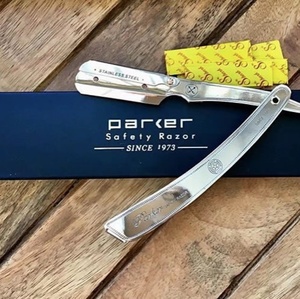美国PARKER SRX 不锈钢加重可换刀片式直剃刀 男士专业理发剃须刀