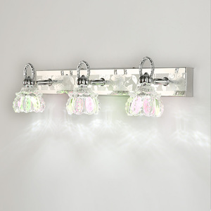 免打孔镜前灯LED卫生间简约现代调光防水防雾卫浴不锈钢镜柜灯具
