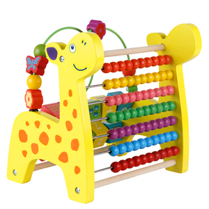 儿童木制大号串珠绕珠玩具10-11个月宝宝早教积木开发益智力1-3岁