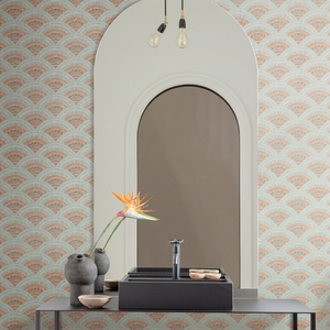 现代个性抽象扇形贝壳纹背景墙壁纸几何图案客厅卧室定制壁纸墙布