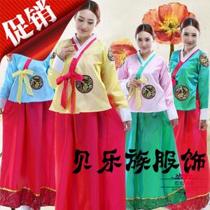 古装宫廷新娘韩服朝鲜民族舞蹈服装 传统韩国服女大长今演出服装