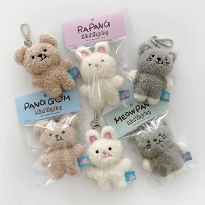 韩国代购JellyBubble正版Panggom坏笑小熊兔子猫钥匙扣包挂件礼物