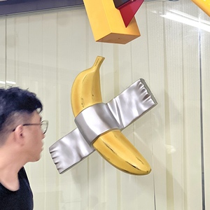 网红天价百万香蕉艺术设计师创意墙面装饰品挂件背景墙玄关墙壁挂