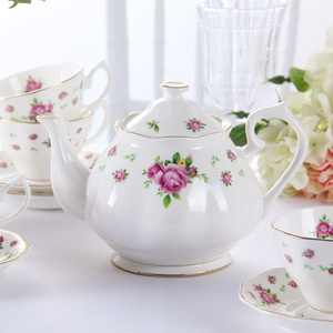 英式下午茶具陶瓷茶壶 欧式田园风茶壶royal骨瓷咖啡壶家用红茶壶