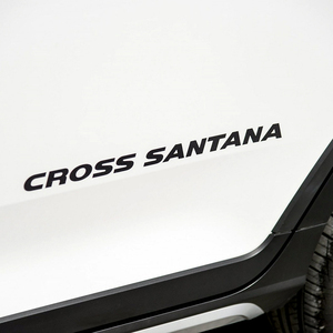 大众新桑塔纳跨界版CROSS SANTANA车门字母贴标志贴车身侧后门贴