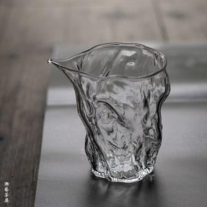 树桩玻璃公杯 日本琉璃耐高温玻璃公道杯