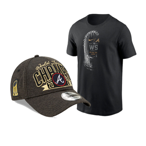 MLB世界大赛冠军2021纪念帽子亚特兰大勇士队Atlanta Braves T恤