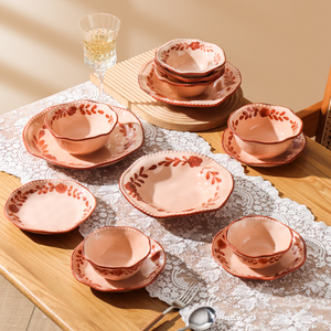 川岛屋法式餐具陶瓷碗家用2023新款特别好看的饭碗面碗菜盘子碗碟