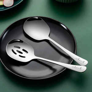 onlycook 家用公勺子304不锈钢分餐勺饭勺汤勺漏勺公用勺分菜勺