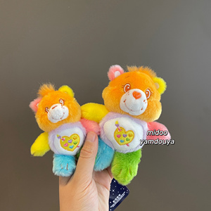 韩国代购进口正品carebears彩虹熊护理熊爱心小熊小画家包包挂件