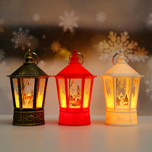 圣诞节装饰风灯烛台灯小夜灯电子蜡烛灯桌面摆件圣诞装扮圣诞礼品
