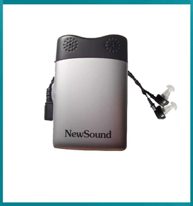 新声助听器盒式B80P双耳机线双耳机头独立可调110dB可接听电视HS