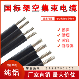 铝芯架空平行集束电缆 BS-JKLYJ 2芯4芯x10/16/25/35/50平方平行