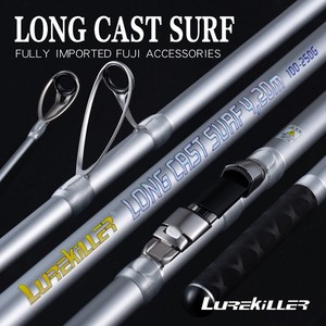 Lurekiller日本fuji4.2m超轻超硬远投竿三插节并继岸抛海钓竿锚竿
