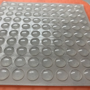 3M自粘硅胶 半球型/弧形脚垫透明防滑垫 防撞胶粒10*2mm 100粒/张