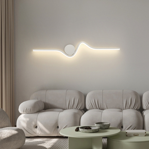 客厅壁灯现代简约2023新款创意个性极简过道led背景墙卧室床头灯