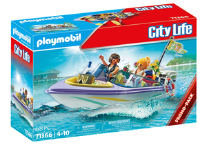 playmobil71366摩比世界快艇上的蜜月之旅玩具
