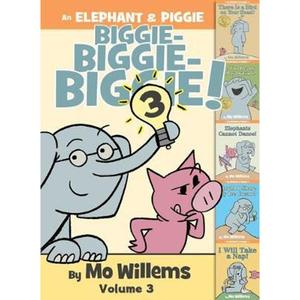 精装 小猪小象5个故事合集第3部 英文原版 An Elephant & Piggie Biggie! Volume 3 情商培养绘本 莫威廉斯Mo Willems外文书店