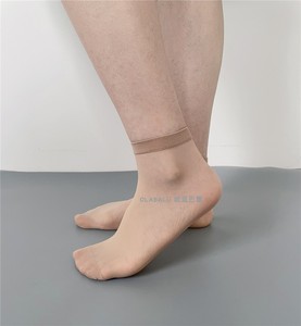 短丝袜3双装10D日本进口纱线天鹅绒高弹肤色脚尖加固超薄透气肉色