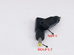 DC Type-C母座转4.0*1.7mm公头转TYPE-C母电源适配器转接头连接器
