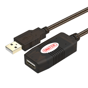 优越者(UNITEK)USB2.0信号放大延长线10米 公对母数据线Y-260