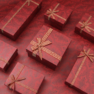 天地盖Ins礼盒空盒复古包装盒生日礼品盒子红色口红礼物纸盒子