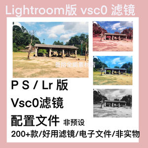 LR版lightroom版vsco滤镜200+款 非LR预设 LR配置文件格式滤镜 ps