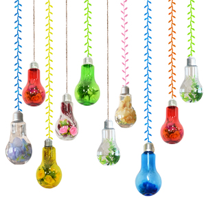 透明塑料灯泡花瓶吊瓶悬挂饰 幼儿园空中吊饰 diy创意家居小摆件