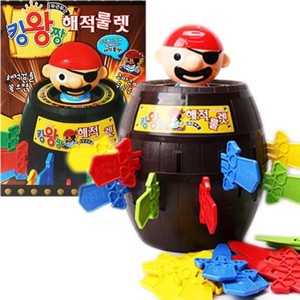 韩国正版海盗桶玩具叔叔木桶插刀剑亲子互动搞怪游戏减压解压神器