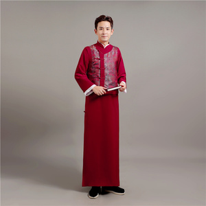 清朝古装男阿哥贝勒服地主服管家掌柜唐装中式礼服年会舞台演出服