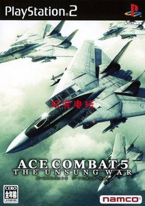 PS2游戏光盘-皇牌空战5 未颂的战争 中文日文英文或电脑玩