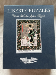 【现货】美国 Liberty 木质拼图 菊川英山 春雪 风流美人图 520片