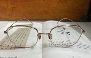 日本代购JINS睛姿 超轻大框纯钛方框近视眼镜送1.74镜片UTF21A126