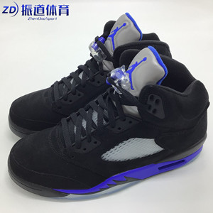 Air Jordan 5 Retro AJ5 黑蓝赛车蓝 男子篮球鞋 CT4838-004