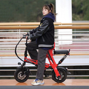 新国标折叠电动自行车便携小型双人助力代驾成人代步超轻电瓶车