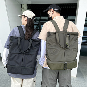 新秀丽新款双肩包男女通勤手提包纯色学生单肩托特包大容量尼龙旅