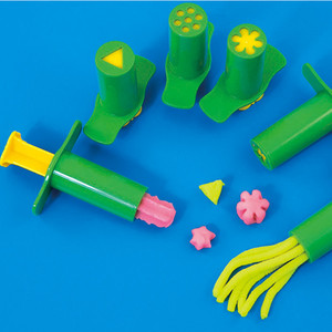 3d不干粘土彩泥模具针筒挤筒压面条机儿童kk橡皮泥玩具工具特价