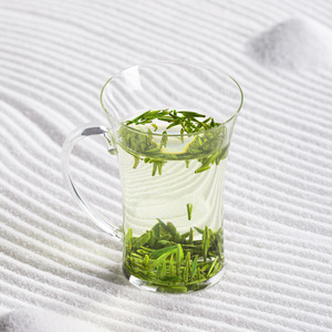 尚明LC009玻璃杯水杯子绿茶杯 家用耐热泡茶杯茶艺套装办公室杯具
