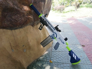 乐辉M249手自一体大菠萝软弹枪加特林M416拉拴突击步枪礼盒套装