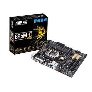 台式机Asus/华硕 B85M-D PLUS1150主板办公DDR3双PCI稳定工控小板