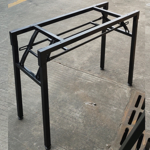 促销折叠桌脚会议桌架培训桌腿简易加厚型标配钢管支架铁架对折架