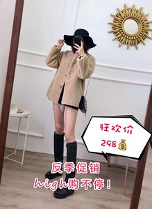 2019冬季新款颗粒绒大衣中长款宽松外套女大颗粒短款皮毛一体羊羔