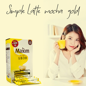 韩国Maxim经典麦馨速溶咖啡原味摩卡白金拿铁100支装20支装盒装