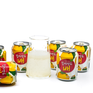 韩国进口海太梨果汁饮料 梨饮料易拉罐包装 238ml(535)