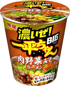 12盒日本代购明星浓味一平BIG肉野菜味增拉面方便面日式面条97g盒