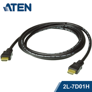 ATEN 宏正 高速HDMI连接线缆 2.0版带以太网功能 1米 2L-7D01H-AZ