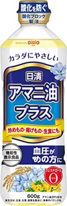 日本健康日清α-亚麻酸亚麻籽菜籽油健康三高适合家庭炒菜油600ml